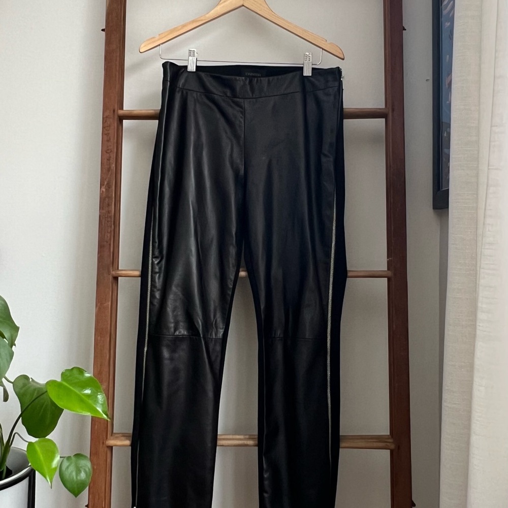 Danier Leather Pants with Side Zippers